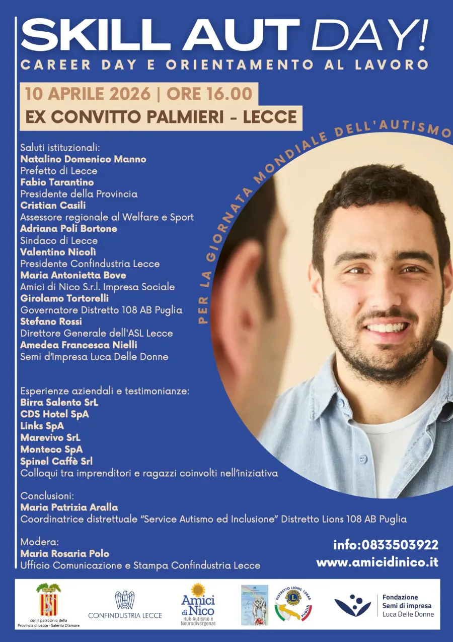 Skill Aut Day, a Lecce un progetto per trasformare l’inclusione in lavoro